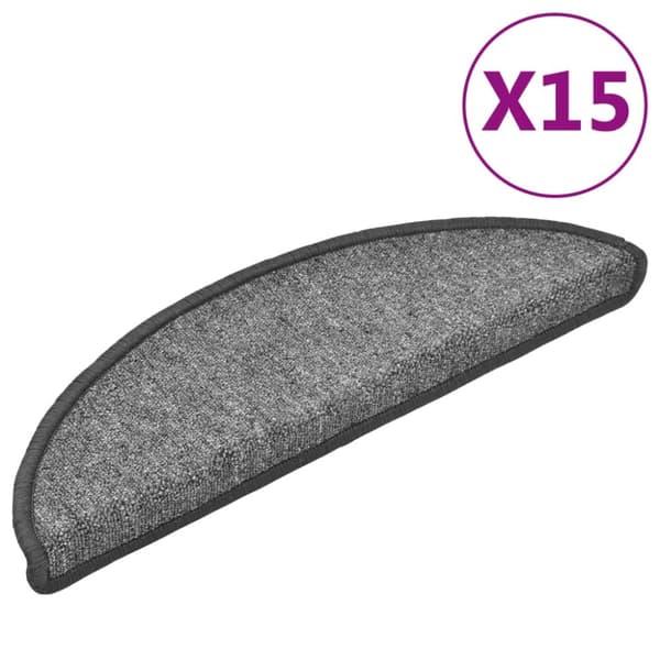 vidaXL Porrasmatot 15 kpl tummanharmaa 56 x 17 x 3 cm - Porrasmatot