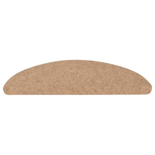 vidaXL selvklæbende trappemåtter 10 stk. 56x17x3 cm beige -  Tæpper til trappetrin