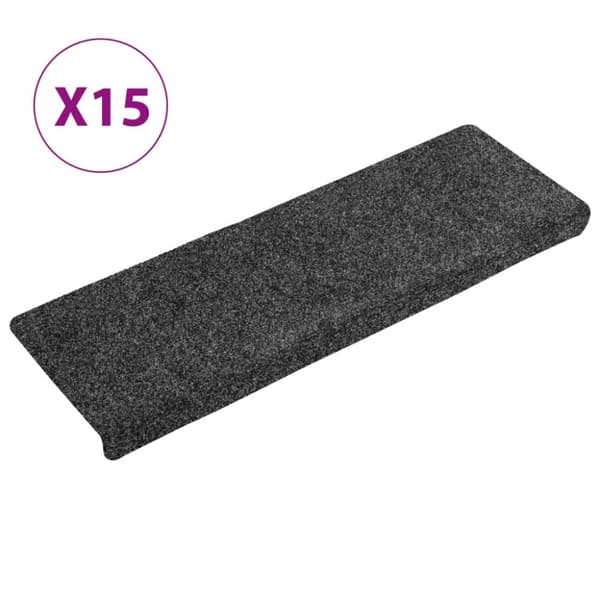 vidaXL Porrasmatot 15 kpl neulahuopa 65x21x4 cm harmaa -  Porrasmatot