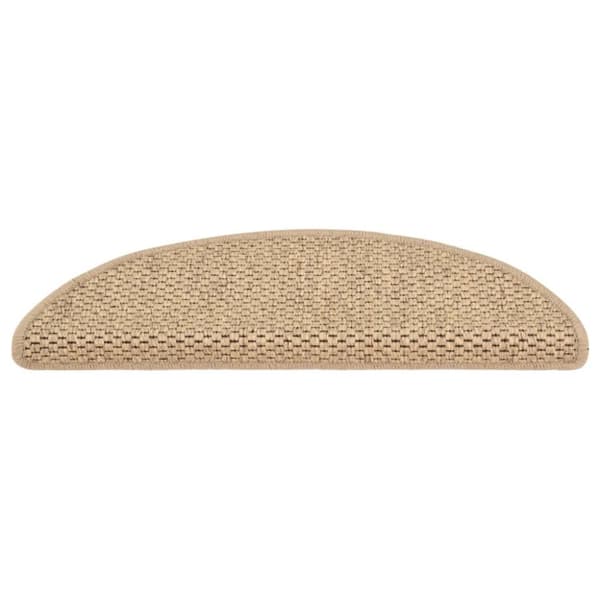 vidaXL Trappstegsmattor självhäftande sisallook 15 st 56x17x3 cm sand -  Trappmattor