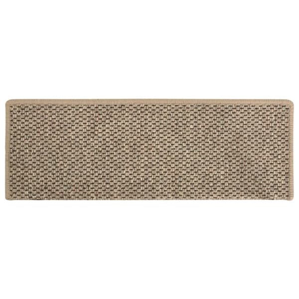 vidaXL selvklæbende trappemåtter 15 stk. 65x21x4 cm sisal-look beige - Tæpper til trappetrin