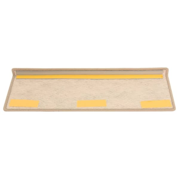 vidaXL selvklæbende trappemåtter 15 stk. 65x21x4 cm sisal-look beige - Tæpper til trappetrin
