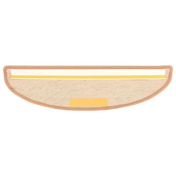 vidaXL Trappstegsmattor självhäftande sisallook 15 st 56x17x3cm orange -  Trappmattor