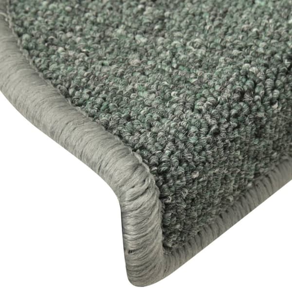 vidaXL trappemåtter 15 stk. 56x17x3 cm mørkegrøn -  Tæpper til trappetrin