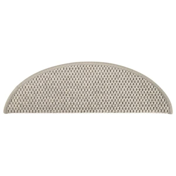 vidaXL selvklæbende trappemåtter 15 stk. 56x17x3 cm sisal-look gråbrun -  Tæpper til trappetrin