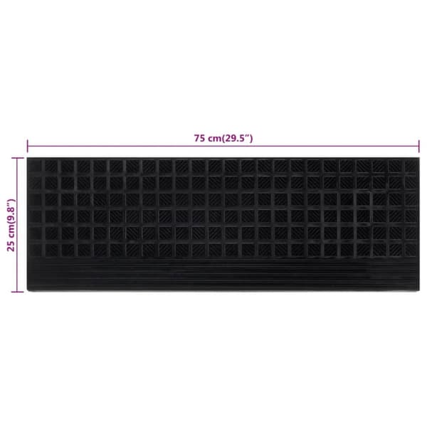 vidaXL trappemåtter 10 stk. 25x75 cm gummi -  Tæpper til trappetrin