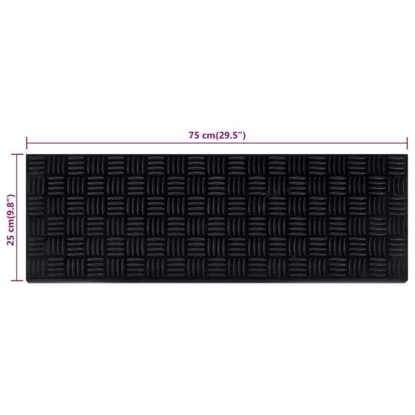 vidaXL trappemåtter 10 stk. 25x75 cm gummi -  Tæpper til trappetrin