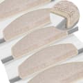Miniatyrbild 2 av 10: The Living Store 15 st Trappstegsmattor taupe 65x24x4 cm -  Trappmattor