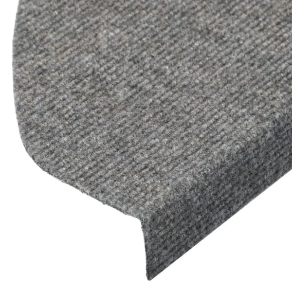 The Living Store trappemåtter 15 stk. 65x22,5x3,5 cm selvklæbende grå -  Tæpper til trappetrin