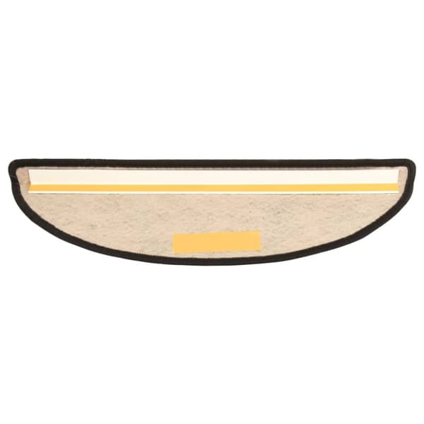 The Living Store Trappstegsmattor självhäftande sisal 15 st 56x17x3 cm antracit -  Trappmattor