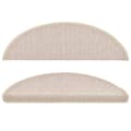 Miniatyrbild 5 av 9: The Living Store Trappstegsmattor 15 st taupe 56x17x3 cm -  Trappmattor