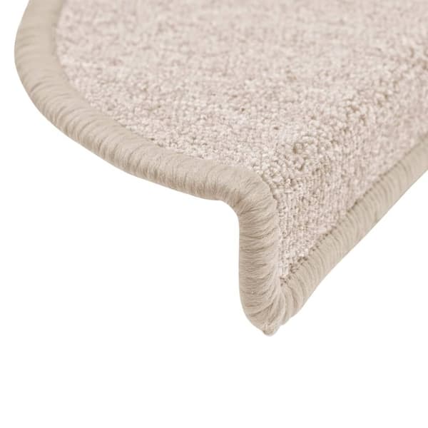 The Living Store Trappstegsmattor 15 st taupe 56x17x3 cm -  Trappmattor