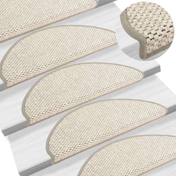 Trappmattor - Living Trappstegsmattor självhäftande sisal 15 st 65x21x4 cm beige