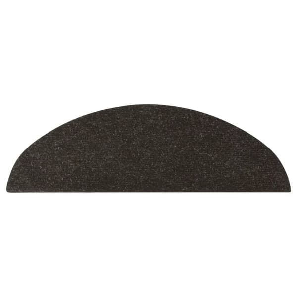 Tæpper til trappetrin - Living selvklæbende trappemåtter 15 stk. 56x17x3 cm sort