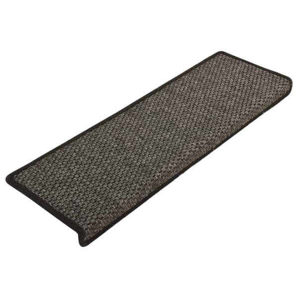 Tæpper til trappetrin - Living selvklæbende trappemåtter 15 stk. 65x21x4cm sisal-look antracit