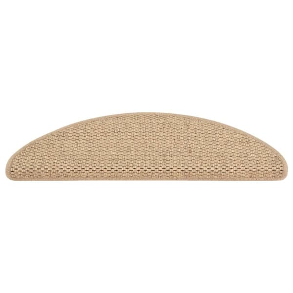 Trappmattor - Living Trappstegsmattor självhäftande sisal 15 st 65x21x4 cm sand