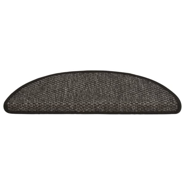 Tæpper til trappetrin - Living selvklæbende trappemåtter 15 stk. 56x17x3cm sisal-look antracit