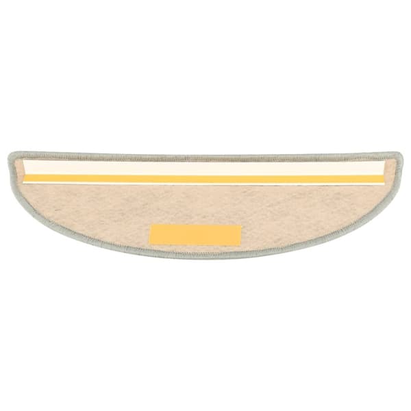 Tæpper til trappetrin - Living selvklæbende trappemåtter 15 stk. 65x21x4 cm sisal-look grå