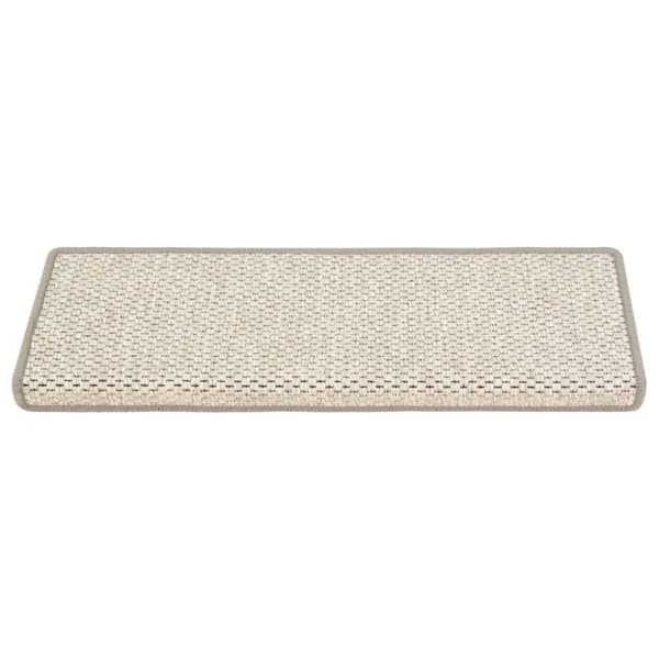 Tæpper til trappetrin - Living selvklæbende trappemåtter 15 stk. 65x21x4 cm sisal-look beige