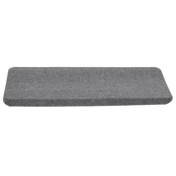 Tæpper til trappetrin - Living selvklæbende trappemåtter 15 stk. 65x24,5x3,5 cm grå