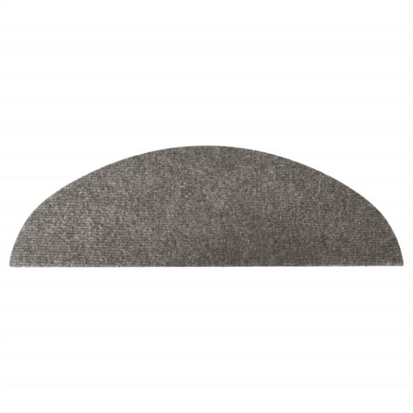 Tæpper til trappetrin - Living selvklæbende trappemåtter 15 stk. 56x17x3 cm grå