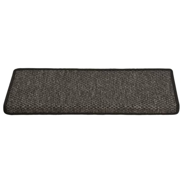 Selvklæbende trappemåtter 15 stk. 65x21x4cm sisal-look antracit - Trappemåtte - Trappemåtter - Home & Living