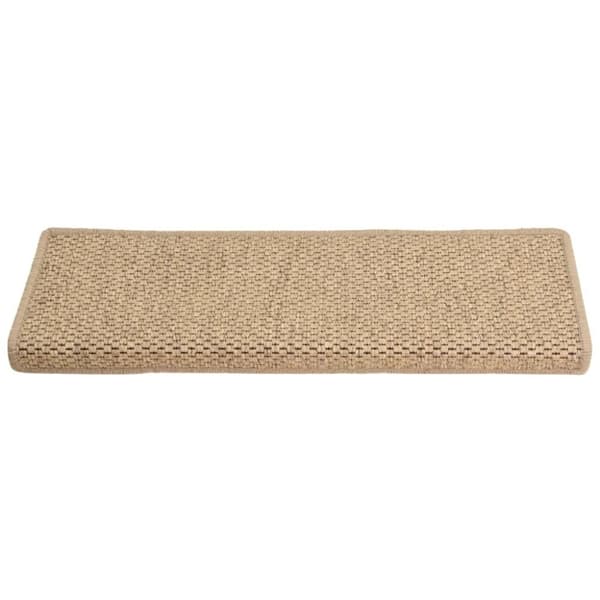 Selvklæbende trappemåtter 15stk. 65x21x4cm sisal-look sandfarve - Trappemåtte - Trappemåtter - Home & Living