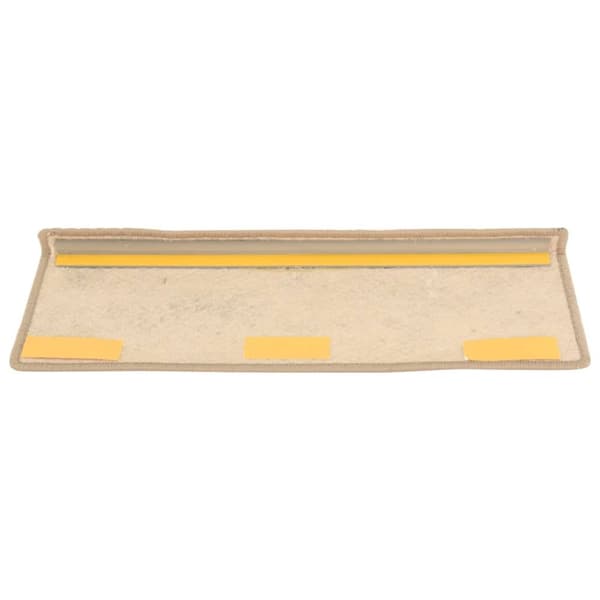 Selvklæbende trappemåtter 15stk. 65x21x4cm sisal-look sandfarve - Trappemåtte - Trappemåtter - Home & Living