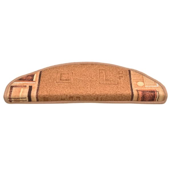 Selvklæbende trappemåtter 15 stk. 65x21x4 cm beige - Trappemåtte - Trappemåtter - Home & Living