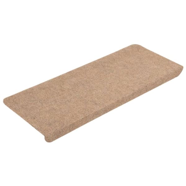 Selvklæbende trappemåtter 15 stk. 65x24,5x3,5 cm beige - Trappemåtte - Trappemåtter - Home & Living