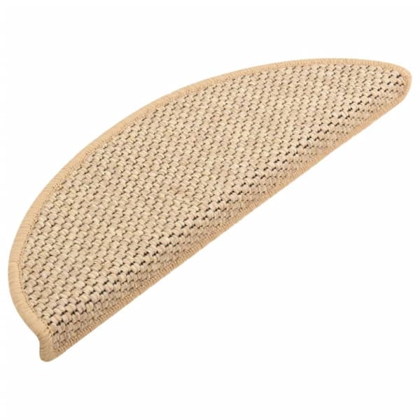 Itsekiinnittyvät porrasmatot sisaltyyli 15 kpl 56x17x3 cm beige - Porrasmatto - Porrasmatot - Home & Living