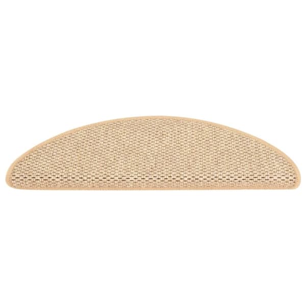 Trappstegsmattor självhäftande sisal 15 st 65x21x4 cm ljusbeige - Trappmatta - Trappmattor - Home & Living