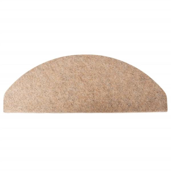 Trappstegsmattor självhäftande 15 st 65x22,5x3,5 cm beige - Trappmatta - Trappmattor - Home & Living