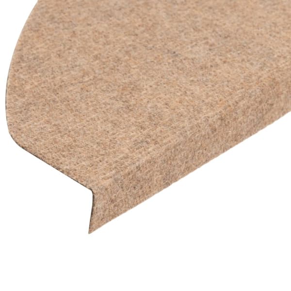 Trappstegsmattor självhäftande 15 st 65x22,5x3,5 cm beige - Trappmatta - Trappmattor - Home & Living
