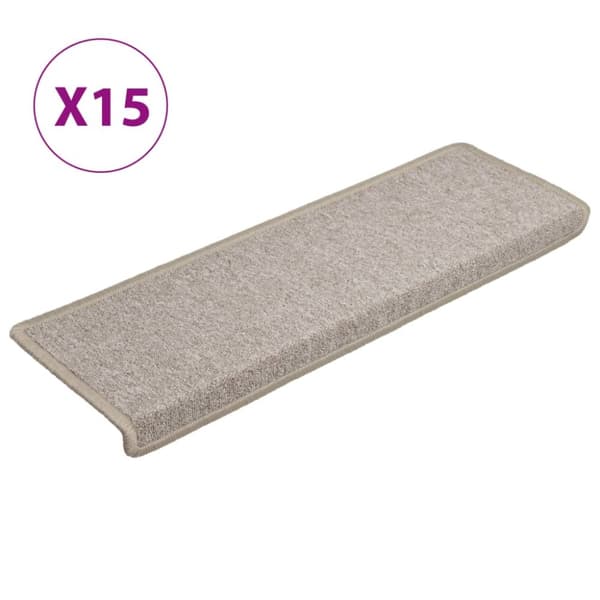 15 stk. Trappemåtter 65x21x4 cm gråbrun - Trappemåtte - Trappemåtter - Home & Living