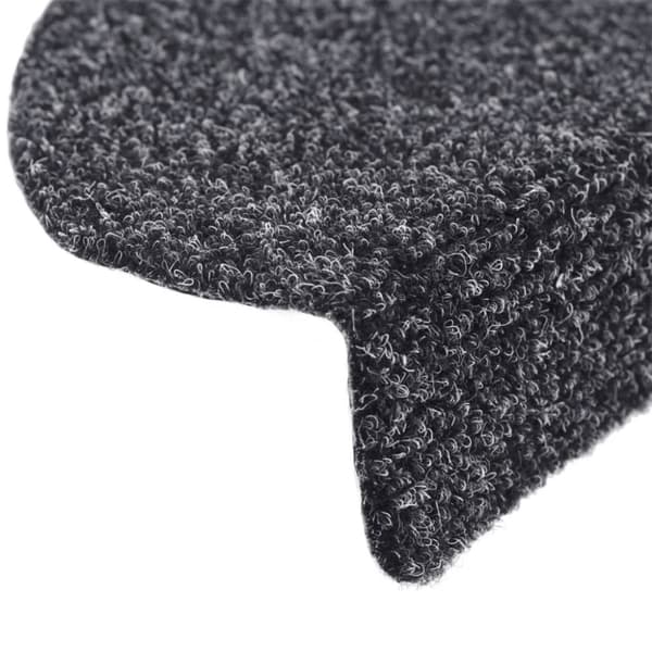 Trappstegsmattor självhäftande 15 st brodyr 56x17x3 cm mörkgrå - Trappmatta - Trappmattor - Home & Living