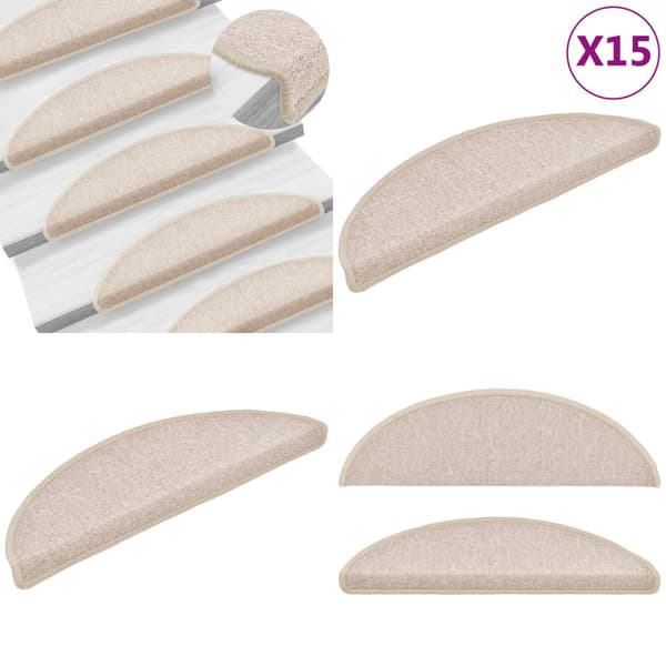 15 stk. Trappemåtter 56 x 17 x 3 cm gråbrun - Trappemåtte - Trappemåtter - Home & Living