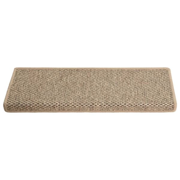 Trappstegsmattor självhäftande sisal 15 st 65x21x4 cm mörkbeige - Trappmatta - Trappmattor - Home & Living