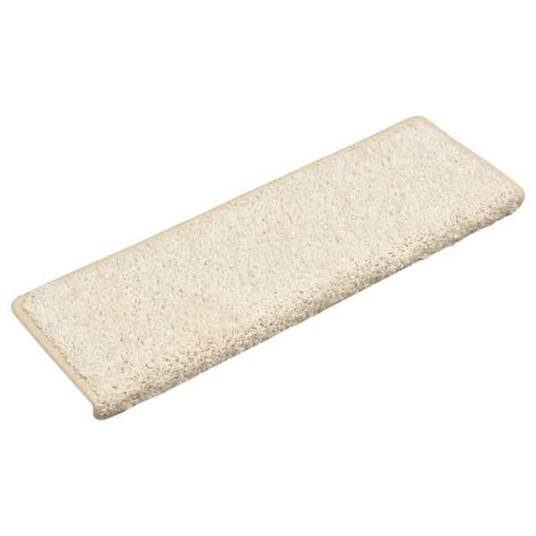Trappstegsmattor 15 st 65x21x4 cm vit