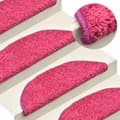 Miniatyrbild 1 av 2: Trappstegsmattor 15 st rosa 56x17x3 cm