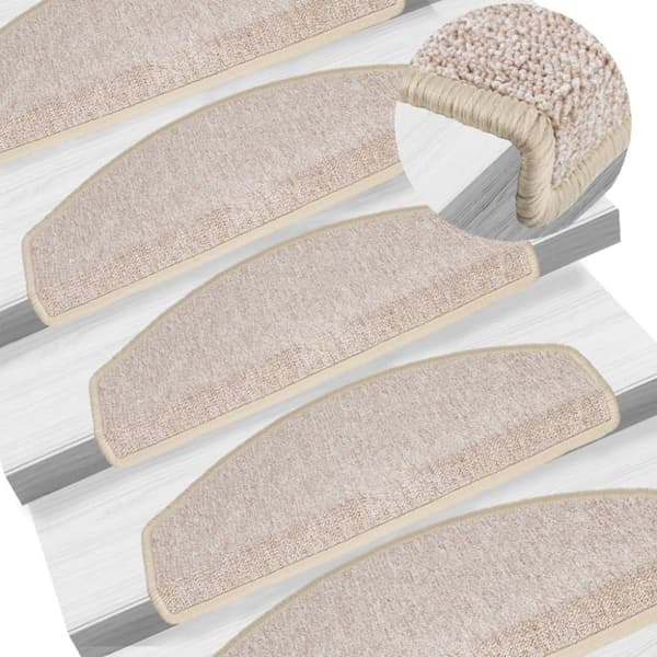 Trappstegsmattor 10 st 65x24x4 cm taupe