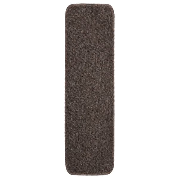 Trappstegsmattor 15 st 75x20 cm brun rektangulär