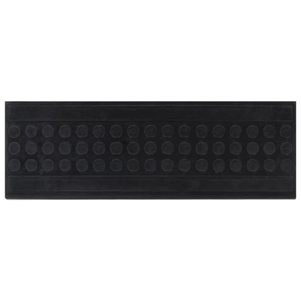 Trappstegsmattor 10 st 25x75 cm gummi