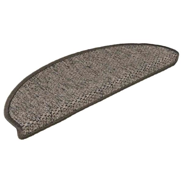 Trappmattor självhäftande sisal-look 30 st 65x21x4 cm brunbeige