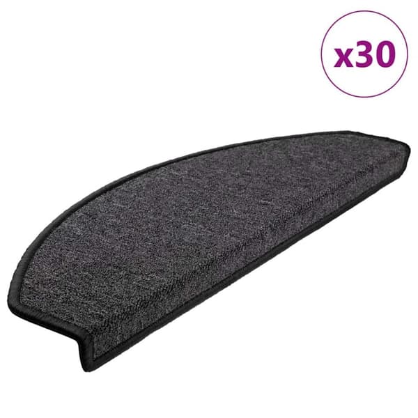 Trappmattor 30 st antracit 65x24x4 cm