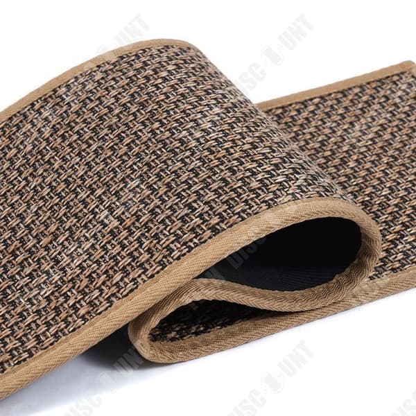 TD® 20*75CM trappsteg 5 stycken stickade trappmattor i konst linne Tyst gummi Halkfri trappmattor