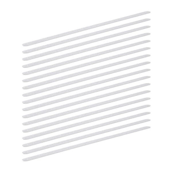 Relaxdays Anti-halk remsor set med 17 längder 60 cm självhäftande duschkakeltrappa, transparent