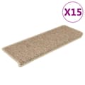 Miniatyrbild 2 av 2: Trappstegsmattor självhäftande sisal 15 st 65x21x4 cm sand