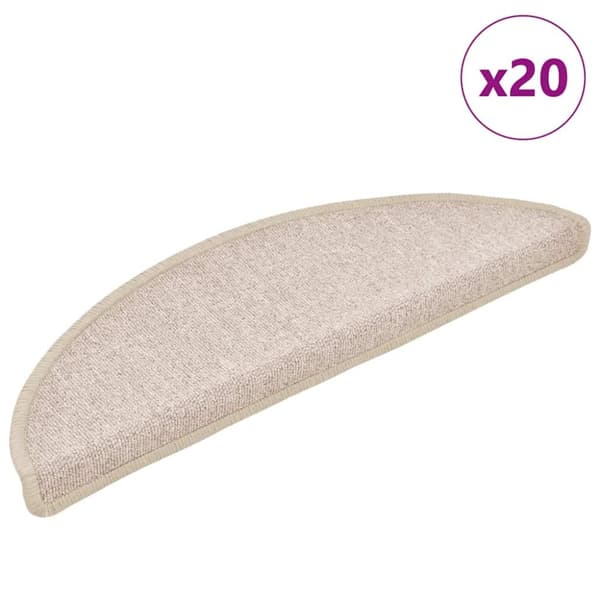 Trappmattor 20 st Taupe 56x17x3 cm