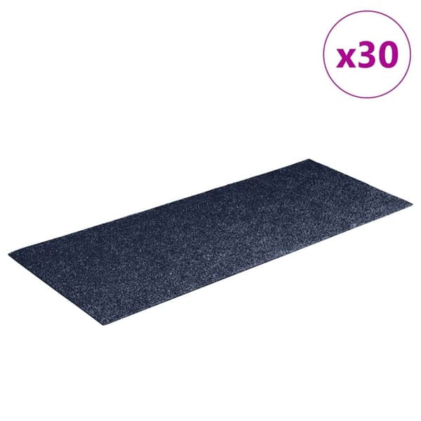 Trappmattor självhäftande 30 st gråblå 60x25 cm rektangulär